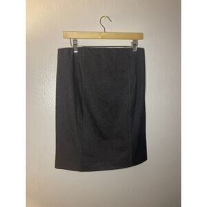 J.Jill Women’s Pull On Stretch Ponte Short Pencil Skirt Size Small Work Grey NWT